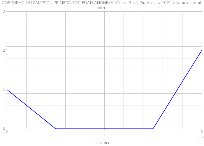 CORPORACION SAMPSON PRIMERA SOCIEDAD ANONIMA (Costa Rica) Page visits 2024 