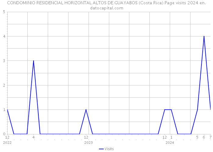 CONDOMINIO RESIDENCIAL HORIZONTAL ALTOS DE GUAYABOS (Costa Rica) Page visits 2024 