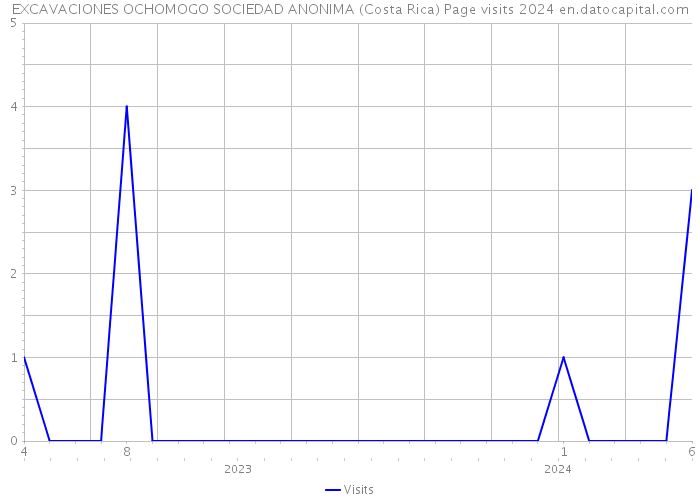 EXCAVACIONES OCHOMOGO SOCIEDAD ANONIMA (Costa Rica) Page visits 2024 