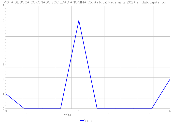 VISTA DE BOCA CORONADO SOCIEDAD ANONIMA (Costa Rica) Page visits 2024 