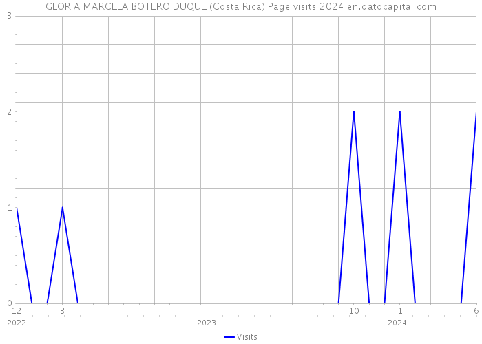 GLORIA MARCELA BOTERO DUQUE (Costa Rica) Page visits 2024 