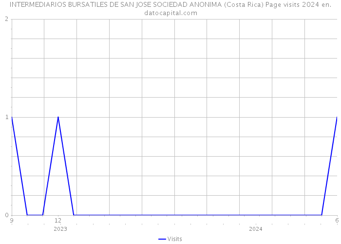 INTERMEDIARIOS BURSATILES DE SAN JOSE SOCIEDAD ANONIMA (Costa Rica) Page visits 2024 