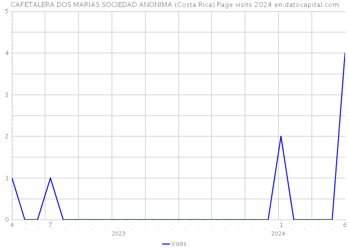 CAFETALERA DOS MARIAS SOCIEDAD ANONIMA (Costa Rica) Page visits 2024 