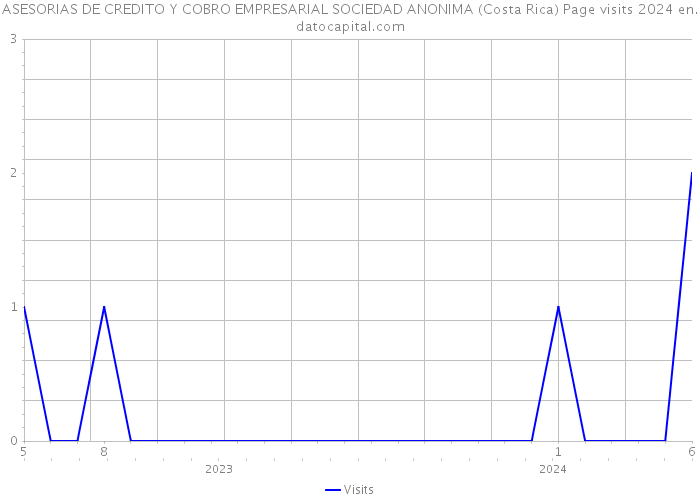 ASESORIAS DE CREDITO Y COBRO EMPRESARIAL SOCIEDAD ANONIMA (Costa Rica) Page visits 2024 