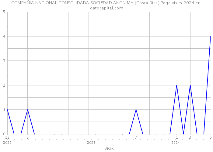 COMPAŃIA NACIONAL CONSOLIDADA SOCIEDAD ANONIMA (Costa Rica) Page visits 2024 