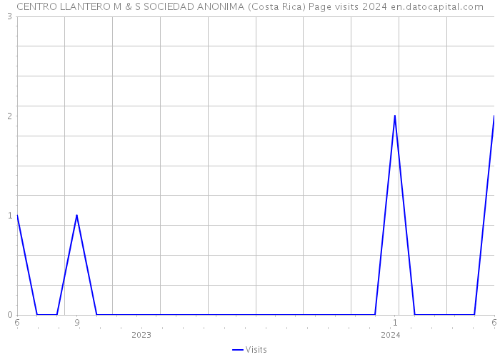 CENTRO LLANTERO M & S SOCIEDAD ANONIMA (Costa Rica) Page visits 2024 