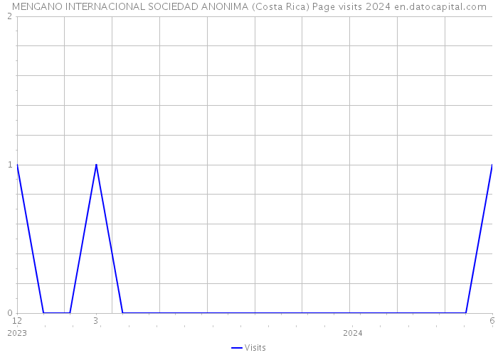 MENGANO INTERNACIONAL SOCIEDAD ANONIMA (Costa Rica) Page visits 2024 