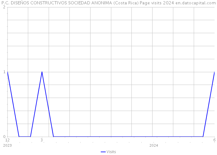 P.C. DISEŃOS CONSTRUCTIVOS SOCIEDAD ANONIMA (Costa Rica) Page visits 2024 