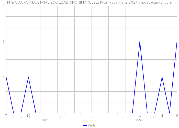 M & G AGROINDUSTRIAL SOCIEDAD ANONIMA (Costa Rica) Page visits 2024 