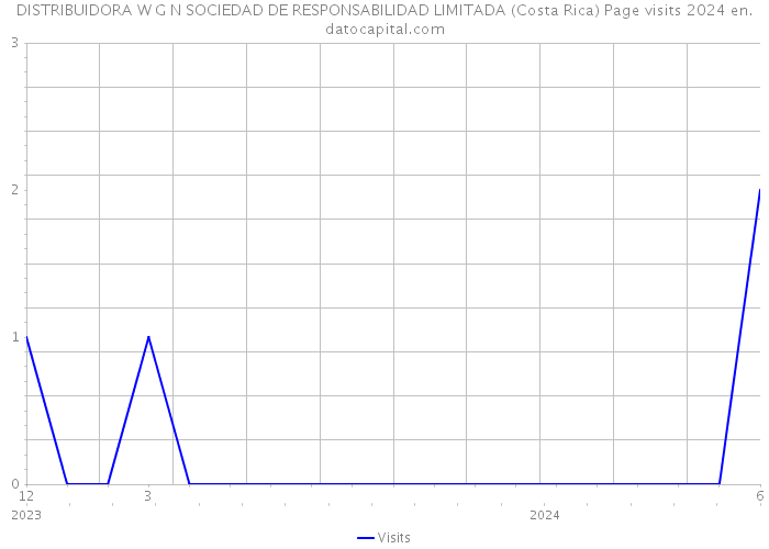 DISTRIBUIDORA W G N SOCIEDAD DE RESPONSABILIDAD LIMITADA (Costa Rica) Page visits 2024 