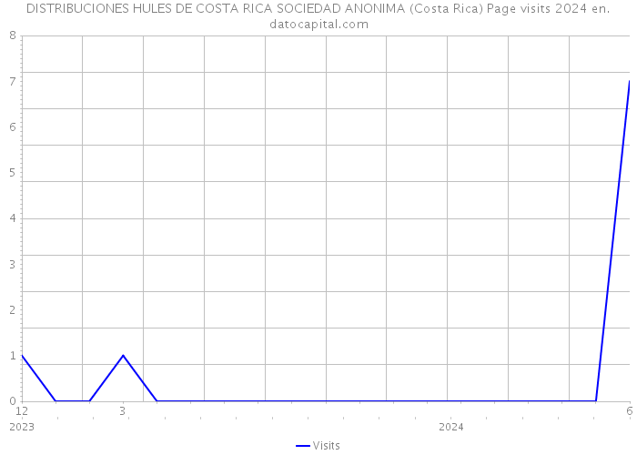 DISTRIBUCIONES HULES DE COSTA RICA SOCIEDAD ANONIMA (Costa Rica) Page visits 2024 