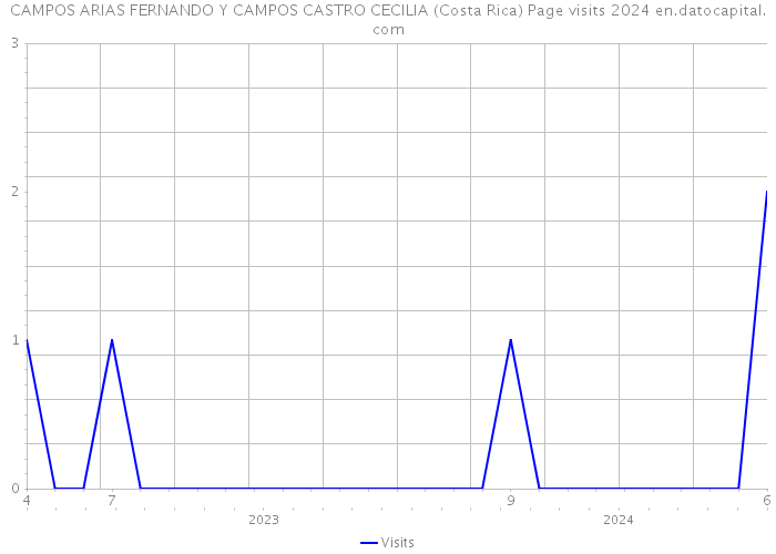 CAMPOS ARIAS FERNANDO Y CAMPOS CASTRO CECILIA (Costa Rica) Page visits 2024 