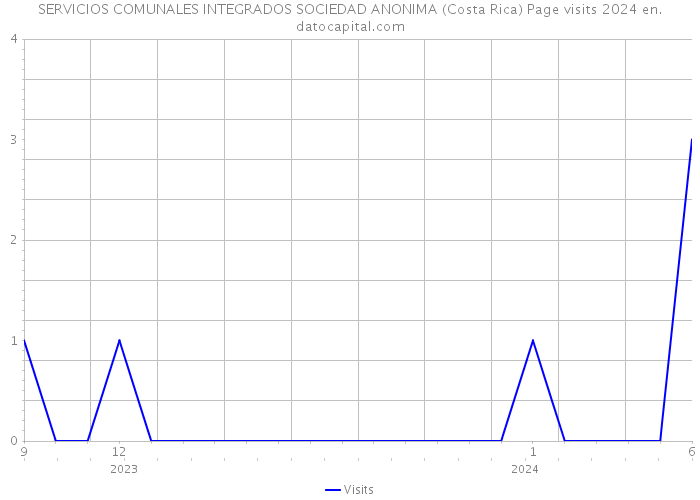SERVICIOS COMUNALES INTEGRADOS SOCIEDAD ANONIMA (Costa Rica) Page visits 2024 