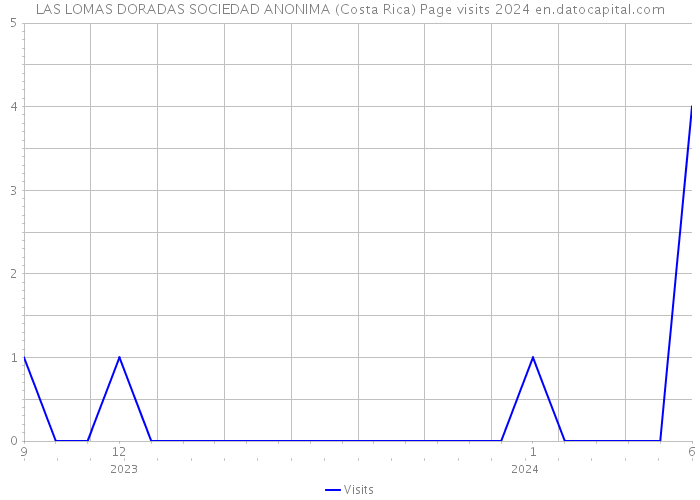 LAS LOMAS DORADAS SOCIEDAD ANONIMA (Costa Rica) Page visits 2024 
