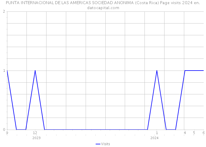 PUNTA INTERNACIONAL DE LAS AMERICAS SOCIEDAD ANONIMA (Costa Rica) Page visits 2024 