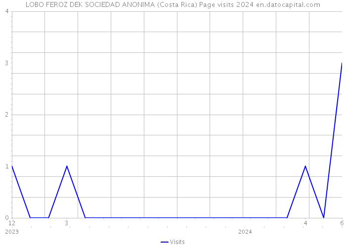 LOBO FEROZ DEK SOCIEDAD ANONIMA (Costa Rica) Page visits 2024 