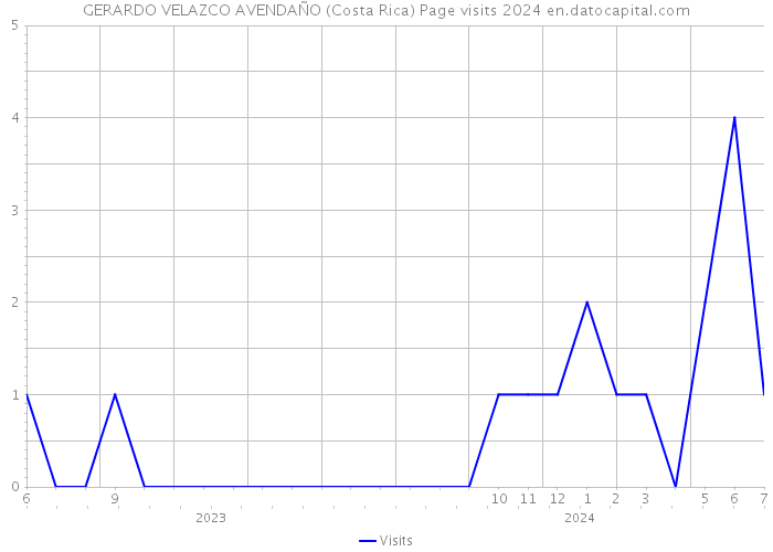 GERARDO VELAZCO AVENDAÑO (Costa Rica) Page visits 2024 