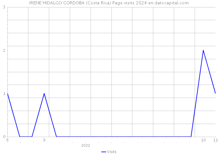 IRENE HIDALGO CORDOBA (Costa Rica) Page visits 2024 