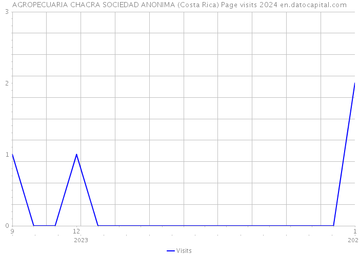 AGROPECUARIA CHACRA SOCIEDAD ANONIMA (Costa Rica) Page visits 2024 