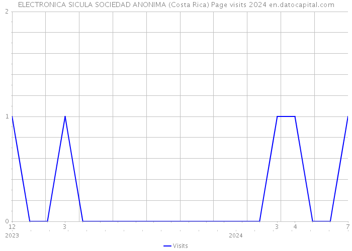 ELECTRONICA SICULA SOCIEDAD ANONIMA (Costa Rica) Page visits 2024 