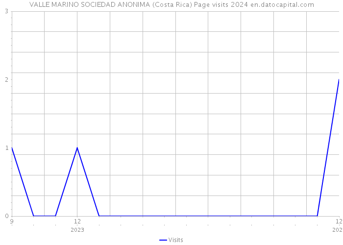 VALLE MARINO SOCIEDAD ANONIMA (Costa Rica) Page visits 2024 