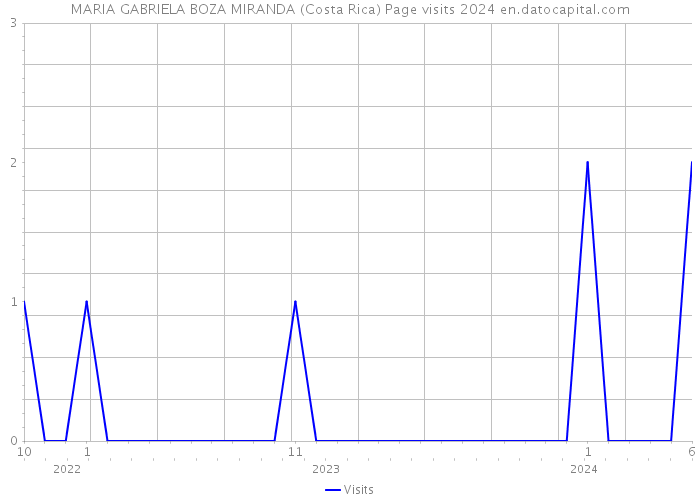 MARIA GABRIELA BOZA MIRANDA (Costa Rica) Page visits 2024 