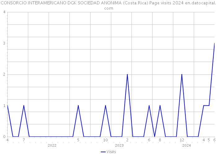 CONSORCIO INTERAMERICANO DGK SOCIEDAD ANONIMA (Costa Rica) Page visits 2024 