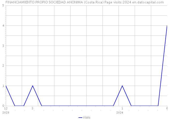 FINANCIAMIENTO PROPIO SOCIEDAD ANONIMA (Costa Rica) Page visits 2024 
