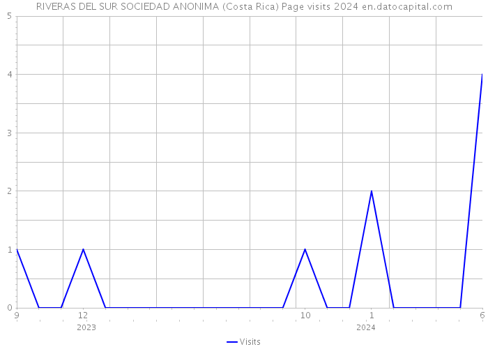 RIVERAS DEL SUR SOCIEDAD ANONIMA (Costa Rica) Page visits 2024 