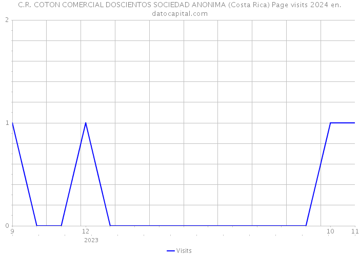 C.R. COTON COMERCIAL DOSCIENTOS SOCIEDAD ANONIMA (Costa Rica) Page visits 2024 