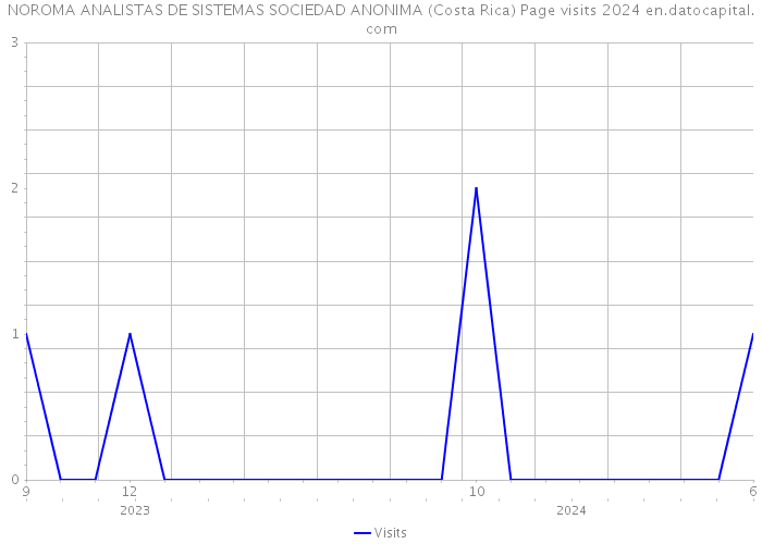 NOROMA ANALISTAS DE SISTEMAS SOCIEDAD ANONIMA (Costa Rica) Page visits 2024 