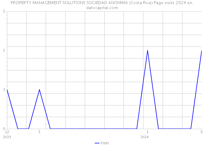 PROPERTY MANAGEMENT SOLUTIONS SOCIEDAD ANONIMA (Costa Rica) Page visits 2024 