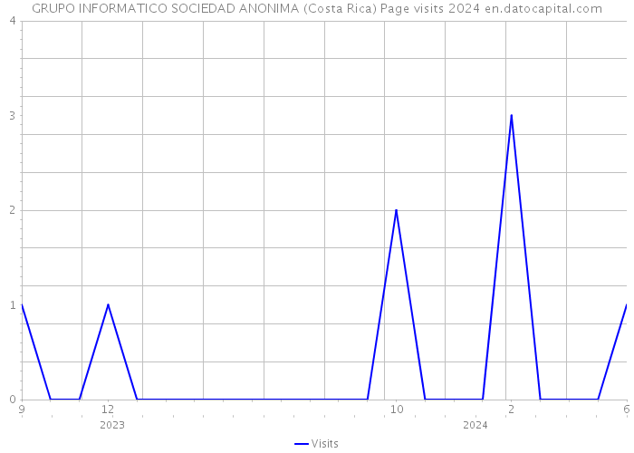 GRUPO INFORMATICO SOCIEDAD ANONIMA (Costa Rica) Page visits 2024 