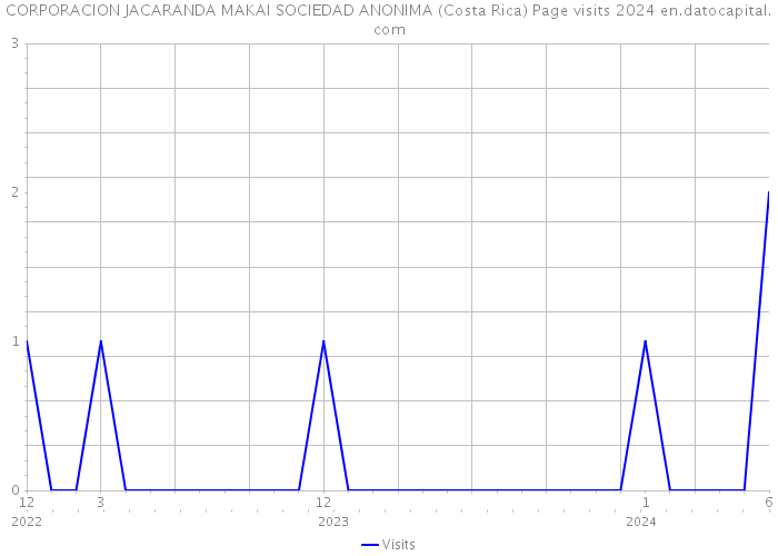 CORPORACION JACARANDA MAKAI SOCIEDAD ANONIMA (Costa Rica) Page visits 2024 