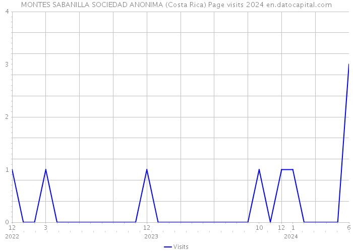 MONTES SABANILLA SOCIEDAD ANONIMA (Costa Rica) Page visits 2024 