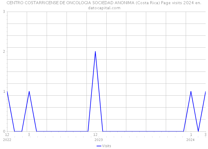 CENTRO COSTARRICENSE DE ONCOLOGIA SOCIEDAD ANONIMA (Costa Rica) Page visits 2024 