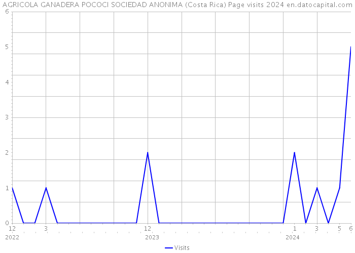 AGRICOLA GANADERA POCOCI SOCIEDAD ANONIMA (Costa Rica) Page visits 2024 