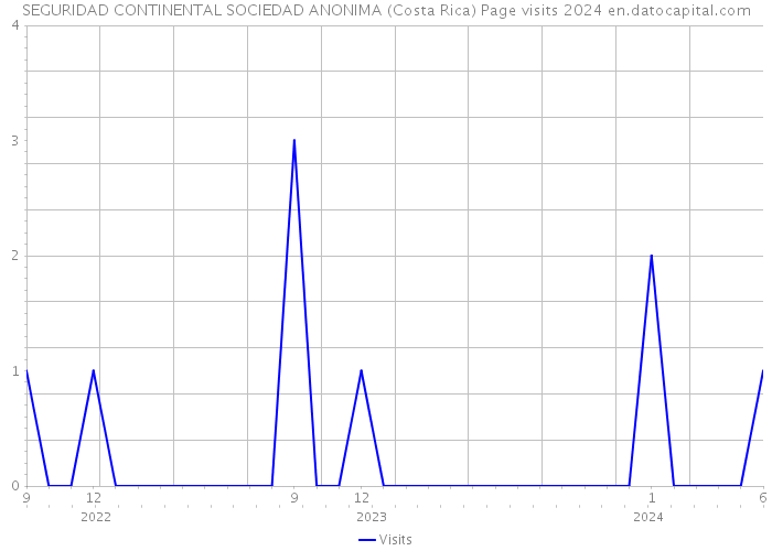 SEGURIDAD CONTINENTAL SOCIEDAD ANONIMA (Costa Rica) Page visits 2024 