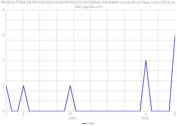 PRODUCTORA DE PROGRAMAS RADIOFONICOS SOCIEDAD ANONIMA (Costa Rica) Page visits 2024 