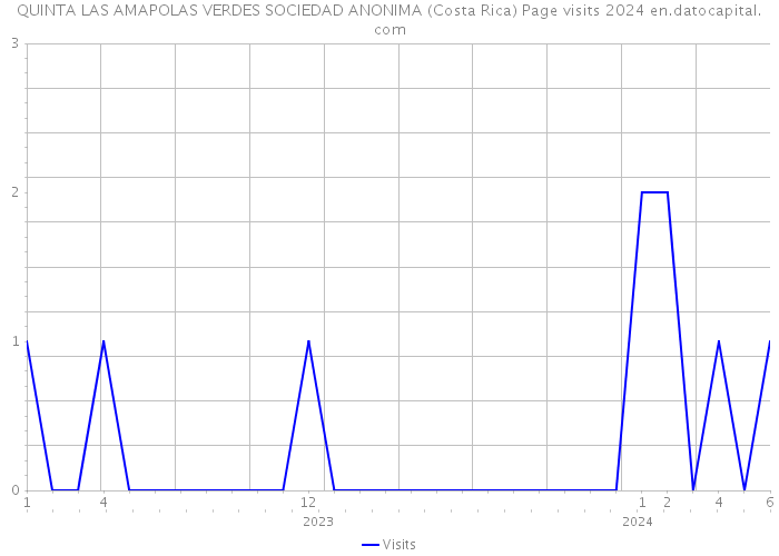 QUINTA LAS AMAPOLAS VERDES SOCIEDAD ANONIMA (Costa Rica) Page visits 2024 