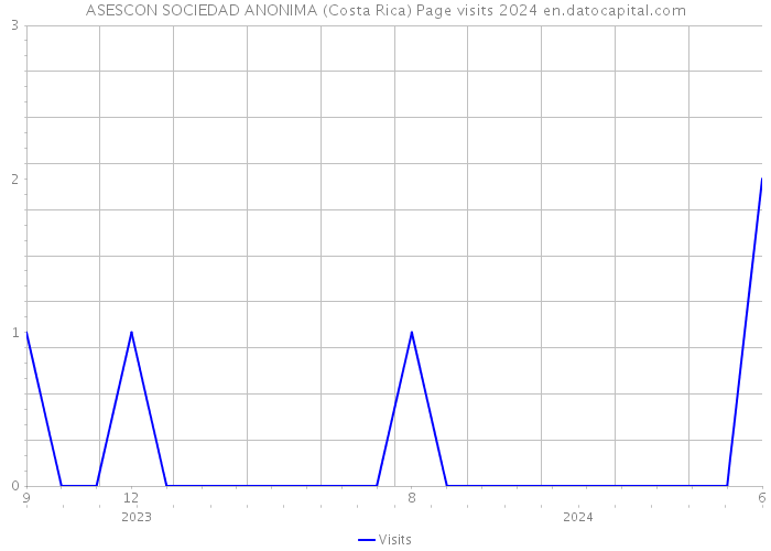 ASESCON SOCIEDAD ANONIMA (Costa Rica) Page visits 2024 