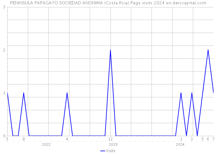 PENINSULA PAPAGAYO SOCIEDAD ANONIMA (Costa Rica) Page visits 2024 