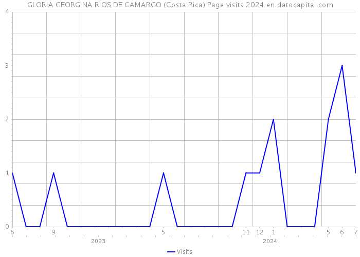 GLORIA GEORGINA RIOS DE CAMARGO (Costa Rica) Page visits 2024 