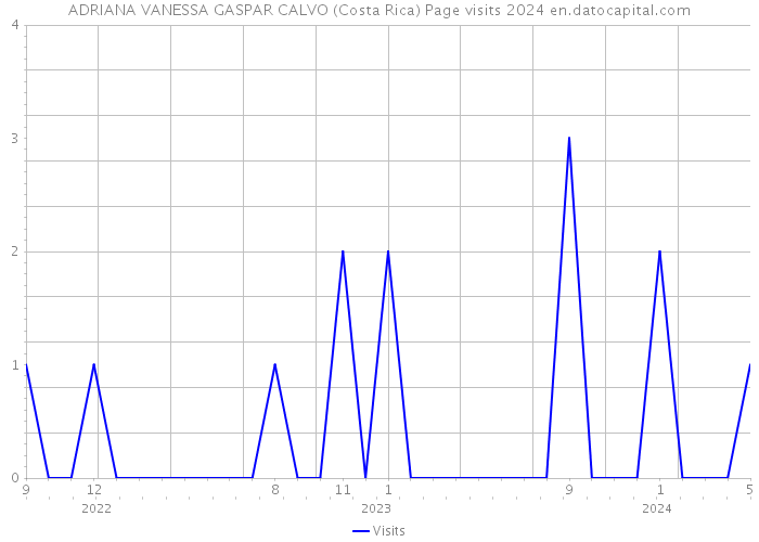 ADRIANA VANESSA GASPAR CALVO (Costa Rica) Page visits 2024 