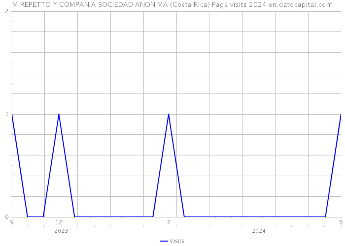 M REPETTO Y COMPANIA SOCIEDAD ANONIMA (Costa Rica) Page visits 2024 