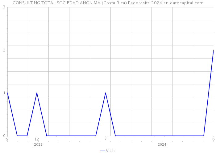 CONSULTING TOTAL SOCIEDAD ANONIMA (Costa Rica) Page visits 2024 