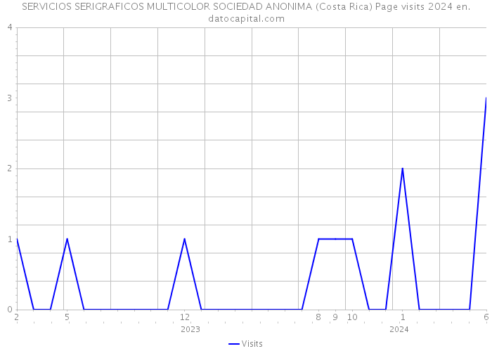 SERVICIOS SERIGRAFICOS MULTICOLOR SOCIEDAD ANONIMA (Costa Rica) Page visits 2024 