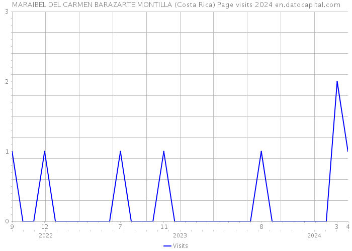 MARAIBEL DEL CARMEN BARAZARTE MONTILLA (Costa Rica) Page visits 2024 