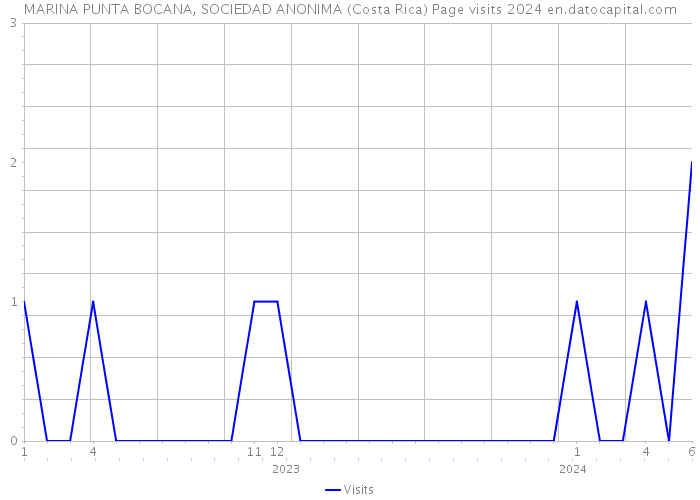 MARINA PUNTA BOCANA, SOCIEDAD ANONIMA (Costa Rica) Page visits 2024 