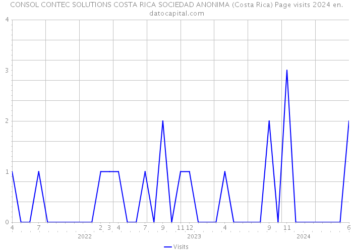 CONSOL CONTEC SOLUTIONS COSTA RICA SOCIEDAD ANONIMA (Costa Rica) Page visits 2024 